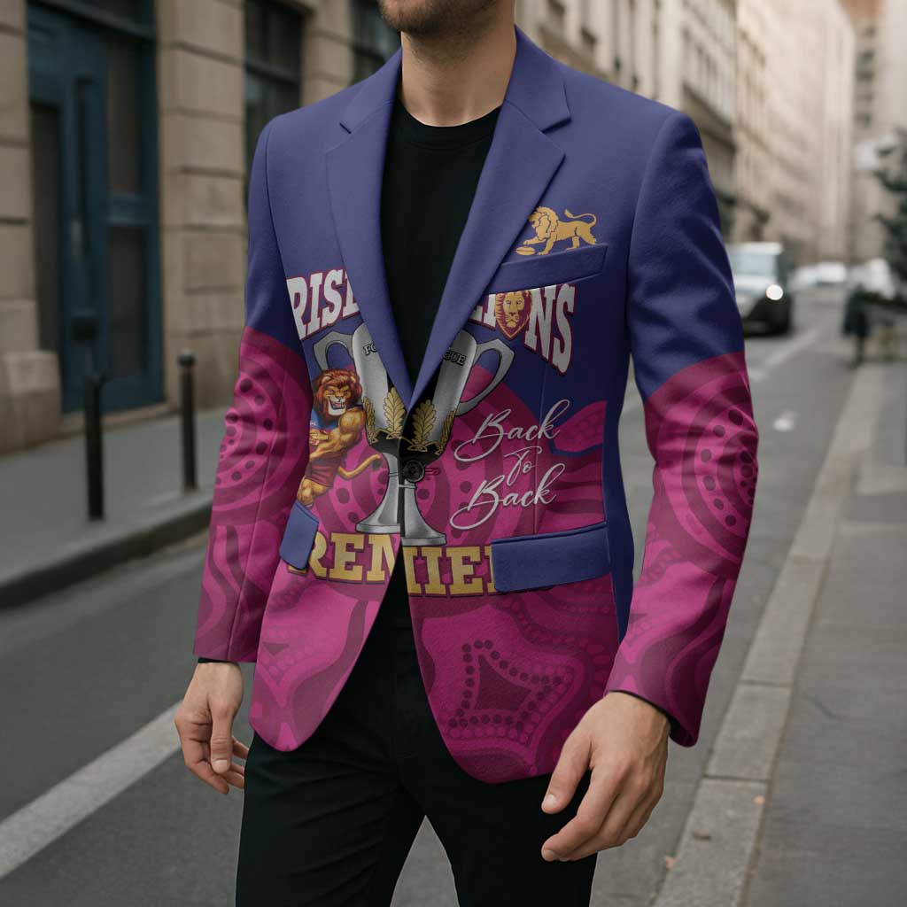 AFL Lions Football Custom Blazer Brisbane Premiers Back To Back Proud - Aussie Hoodie