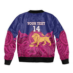 AFL Lions Football Custom Bomber Jacket Brisbane Premiers Back To Back Proud - Aussie Hoodie