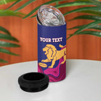AFL Lions Football Custom 4 in 1 Can Cooler Tumbler Brisbane Premiers Back To Back Proud - Aussie Hoodie