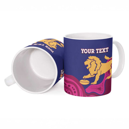 AFL Lions Football Custom Ceramic Mug Brisbane Premiers Back To Back Proud - Aussie Hoodie