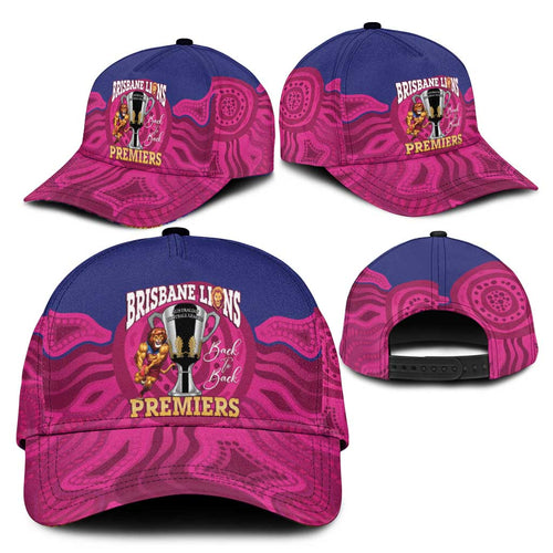AFL Lions Football Classic Cap Brisbane Premiers Back To Back Proud - Aussie Hoodie