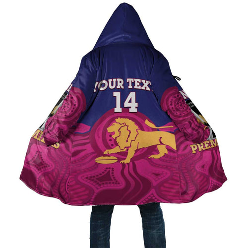 AFL Lions Football Custom Cloak Brisbane Premiers Back To Back Proud - Aussie Hoodie