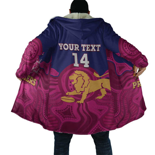 AFL Lions Football Custom Cloak Brisbane Premiers Back To Back Proud - Aussie Hoodie