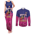 AFL Lions Football Custom Couples Matching Tank Maxi Dress and Long Sleeve Button Shirt Brisbane Premiers Back To Back Proud - Aussie Hoodie