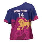 AFL Lions Football Custom Cross Shoulder Shirt Brisbane Premiers Back To Back Proud - Aussie Hoodie