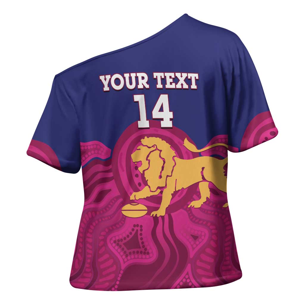 AFL Lions Football Custom Cross Shoulder Shirt Brisbane Premiers Back To Back Proud - Aussie Hoodie