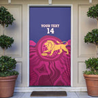AFL Lions Football Custom Door Cover Brisbane Premiers Back To Back Proud - Aussie Hoodie