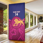 AFL Lions Football Custom Door Cover Brisbane Premiers Back To Back Proud - Aussie Hoodie