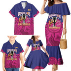 AFL Lions Football Custom Family Matching Mermaid Dress and Hawaiian Shirt Brisbane Premiers Back To Back Proud - Aussie Hoodie