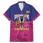 AFL Lions Football Custom Family Matching Mermaid Dress and Hawaiian Shirt Brisbane Premiers Back To Back Proud - Aussie Hoodie