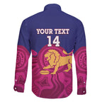 AFL Lions Football Custom Family Matching Off Shoulder Maxi Dress and Hawaiian Shirt Brisbane Premiers Back To Back Proud - Aussie Hoodie