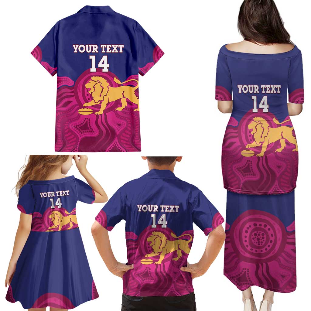 AFL Lions Football Custom Family Matching Puletasi and Hawaiian Shirt Brisbane Premiers Back To Back Proud - Aussie Hoodie