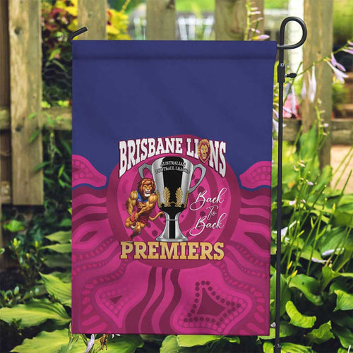 AFL Lions Football Garden Flag Brisbane Premiers Back To Back Proud - Aussie Hoodie