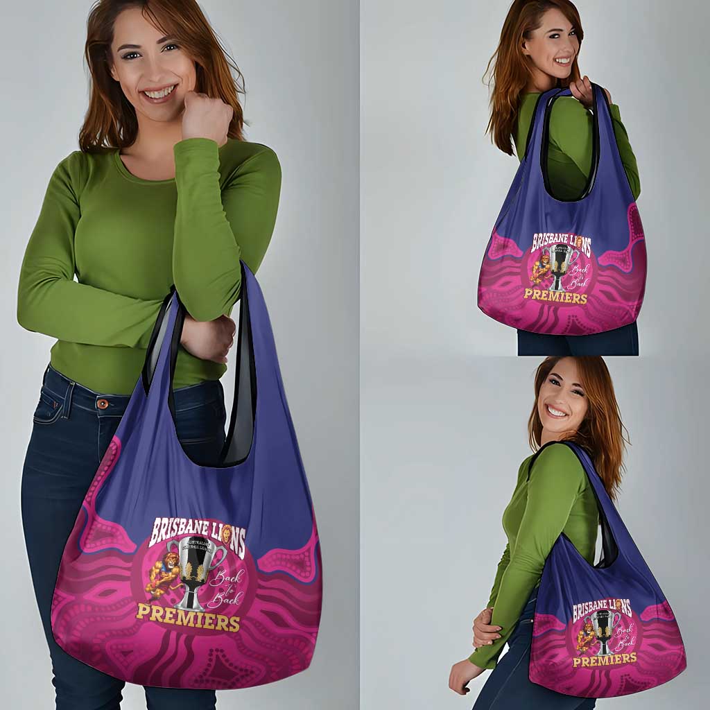 AFL Lions Football Grocery Bag Brisbane Premiers Back To Back Proud - Aussie Hoodie