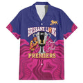 AFL Lions Football Custom Hawaiian Shirt Brisbane Premiers Back To Back Proud - Aussie Hoodie