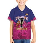 AFL Lions Football Custom Hawaiian Shirt Brisbane Premiers Back To Back Proud - Aussie Hoodie