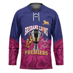 AFL Lions Football Custom Hockey Jersey Brisbane Premiers Back To Back Proud - Aussie Hoodie