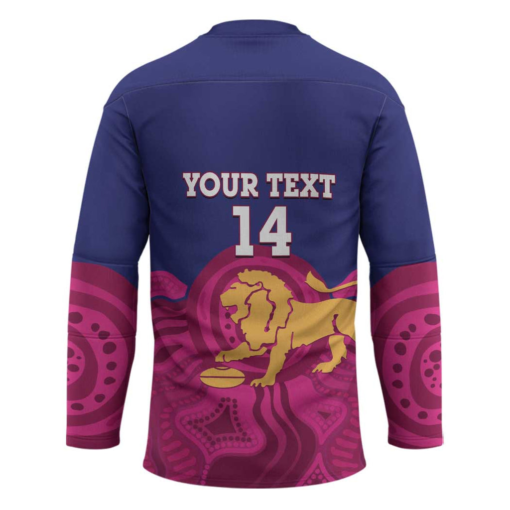 AFL Lions Football Custom Hockey Jersey Brisbane Premiers Back To Back Proud - Aussie Hoodie