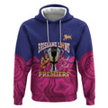 AFL Lions Football Custom Hoodie Brisbane Premiers Back To Back Proud - Aussie Hoodie