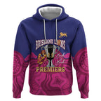 AFL Lions Football Custom Hoodie Brisbane Premiers Back To Back Proud - Aussie Hoodie