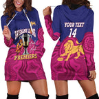 AFL Lions Football Custom Hoodie Dress Brisbane Premiers Back To Back Proud - Aussie Hoodie
