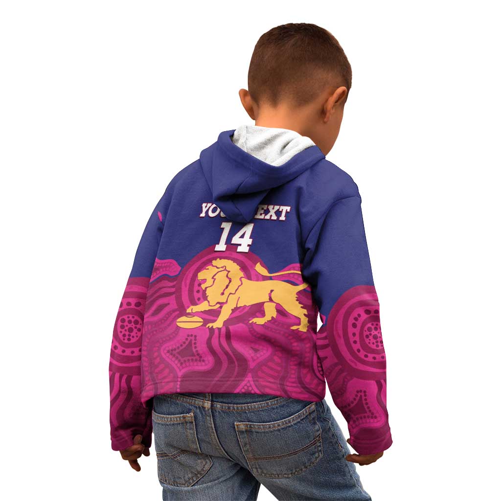 AFL Lions Football Custom Kid Hoodie Brisbane Premiers Back To Back Proud - Aussie Hoodie