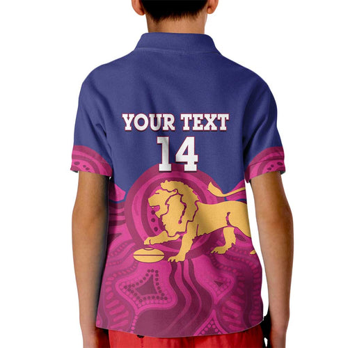 AFL Lions Football Custom Kid Polo Shirt Brisbane Premiers Back To Back Proud - Aussie Hoodie
