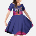 AFL Lions Football Custom Kid Short Sleeve Dress Brisbane Premiers Back To Back Proud - Aussie Hoodie