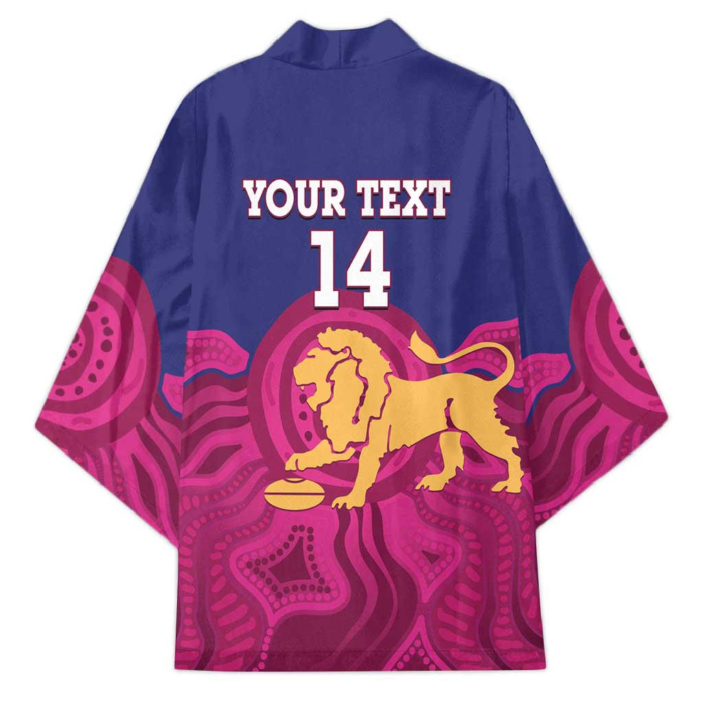 AFL Lions Football Custom Kimono Brisbane Premiers Back To Back Proud - Aussie Hoodie