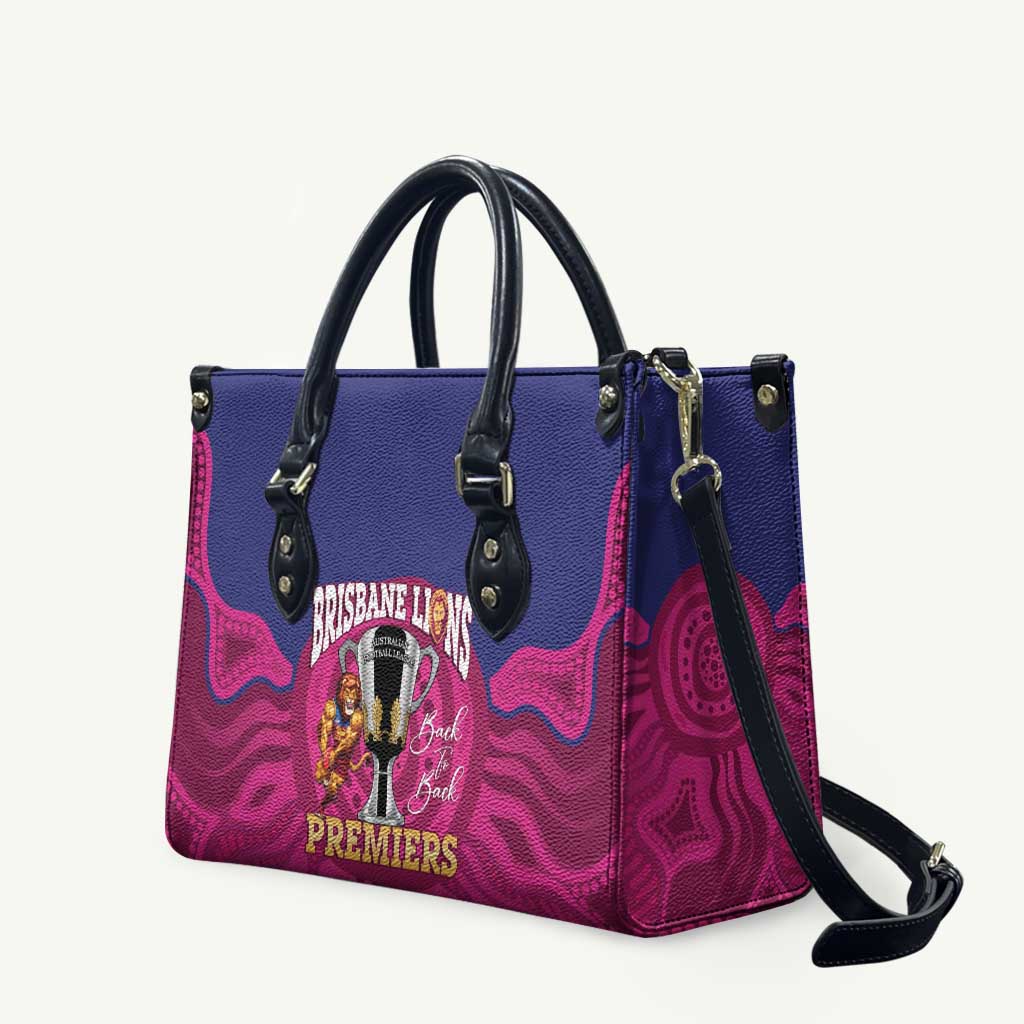 AFL Lions Football Leather Bag Brisbane Premiers Back To Back Proud - Aussie Hoodie