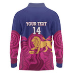 AFL Lions Football Custom Long Sleeve Polo Shirt Brisbane Premiers Back To Back Proud - Aussie Hoodie