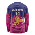 AFL Lions Football Custom Long Sleeve Shirt Brisbane Premiers Back To Back Proud - Aussie Hoodie
