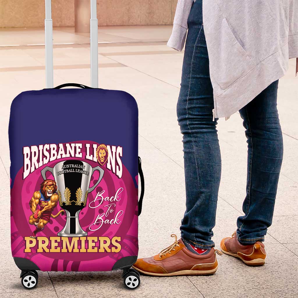 AFL Lions Football Luggage Cover Brisbane Premiers Back To Back Proud - Aussie Hoodie