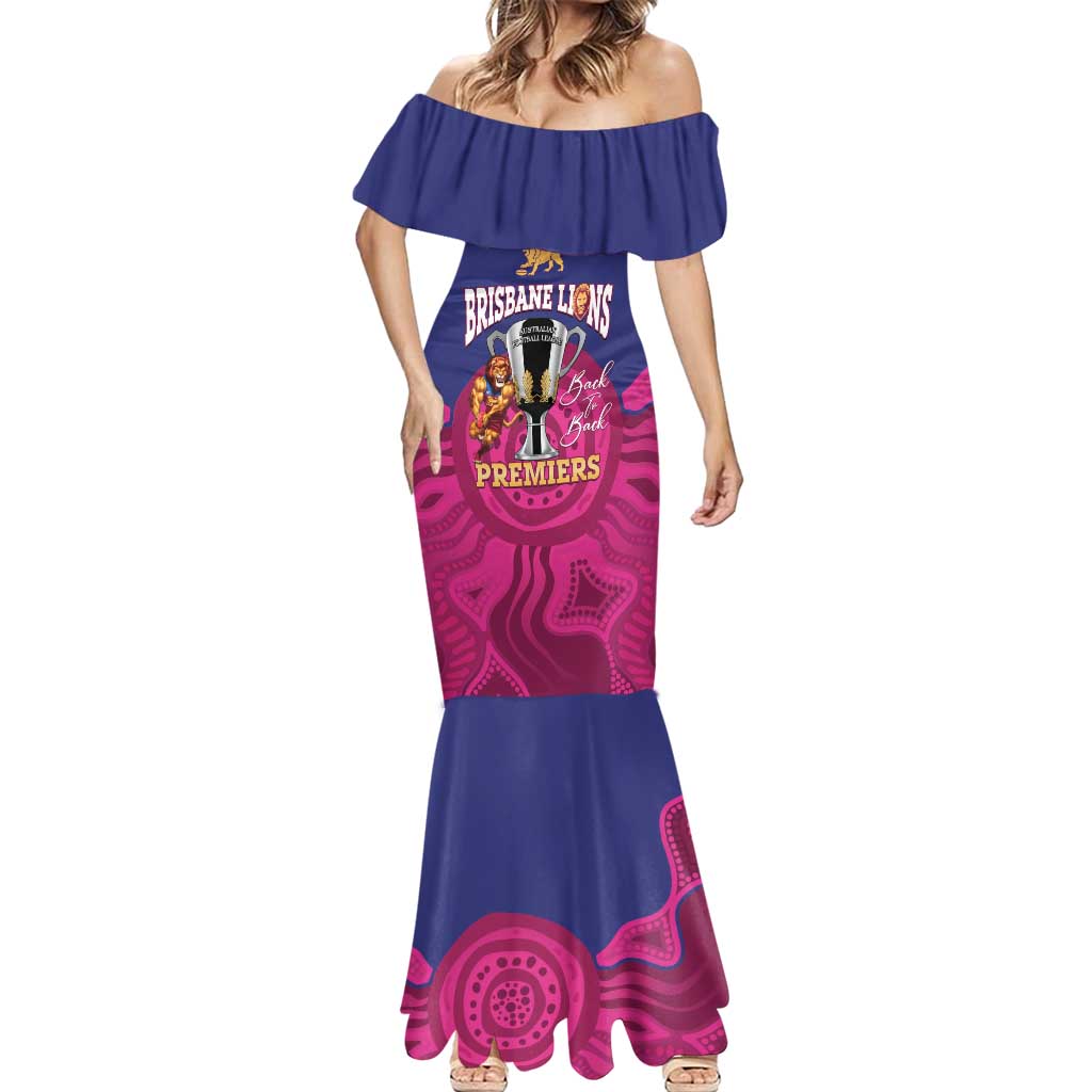 AFL Lions Football Custom Mermaid Dress Brisbane Premiers Back To Back Proud - Aussie Hoodie