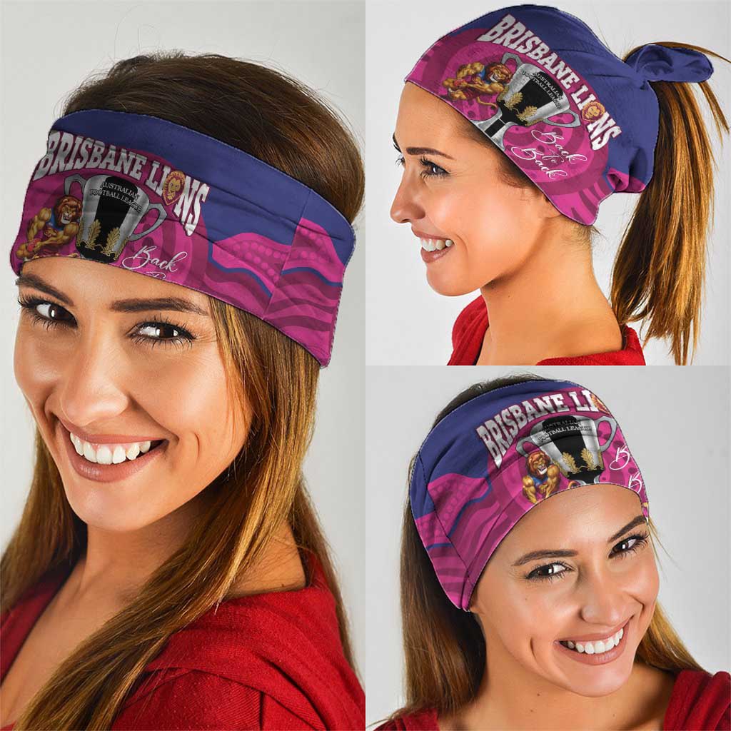 AFL Lions Football Neck Gaiter Brisbane Premiers Back To Back Proud - Aussie Hoodie