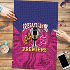 AFL Lions Football Puzzle Brisbane Premiers Back To Back Proud - Aussie Hoodie