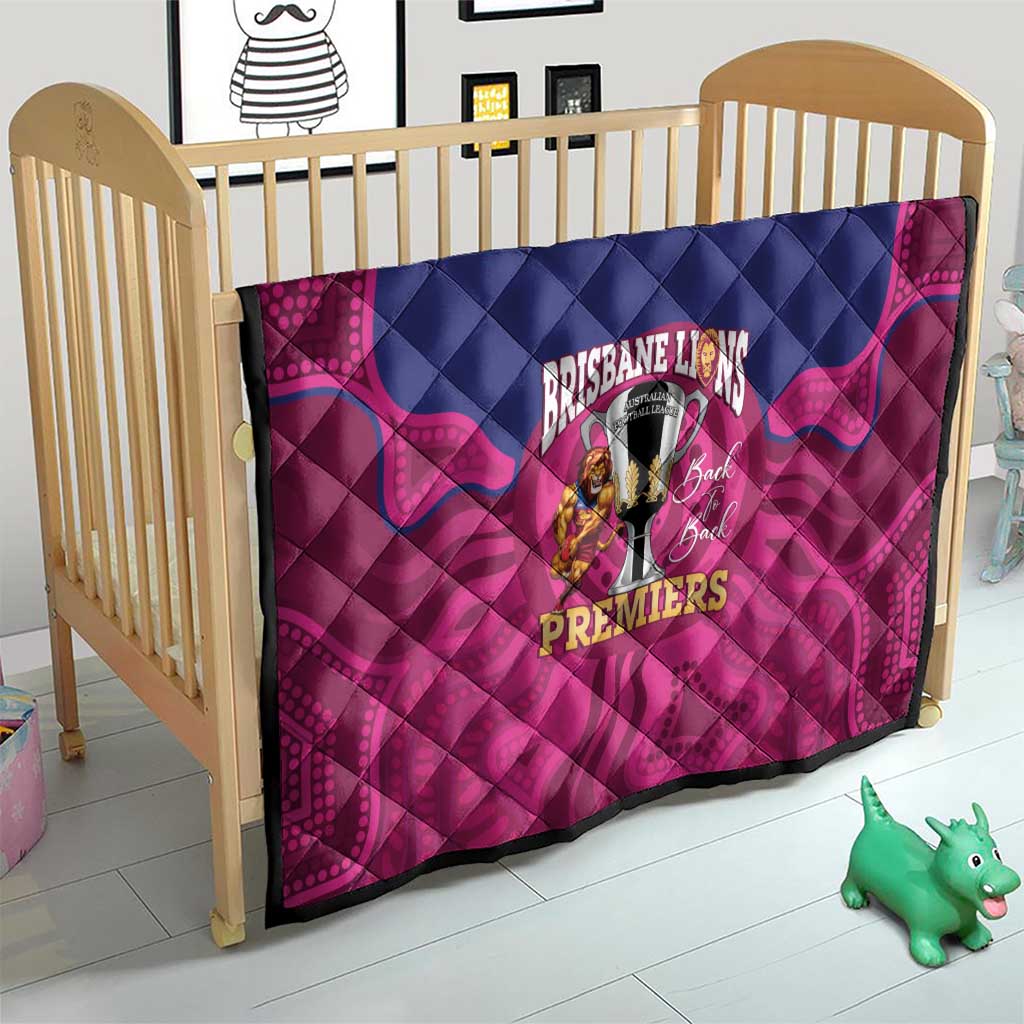AFL Lions Football Quilt Brisbane Premiers Back To Back Proud - Aussie Hoodie