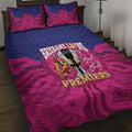 AFL Lions Football Quilt Bed Set Brisbane Premiers Back To Back Proud - Aussie Hoodie