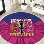 AFL Lions Football Round Carpet Brisbane Premiers Back To Back Proud - Aussie Hoodie