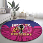AFL Lions Football Round Carpet Brisbane Premiers Back To Back Proud - Aussie Hoodie