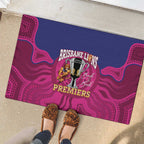 AFL Lions Football Rubber Doormat Brisbane Premiers Back To Back Proud - Aussie Hoodie