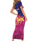 AFL Lions Football Custom Short Sleeve Bodycon Dress Brisbane Premiers Back To Back Proud - Aussie Hoodie