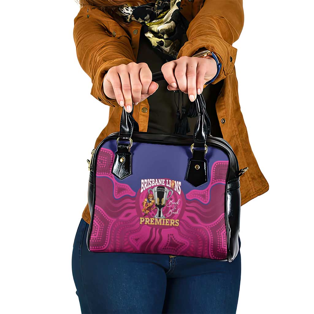 AFL Lions Football Shoulder Handbag Brisbane Premiers Back To Back Proud - Aussie Hoodie
