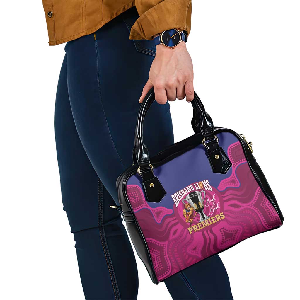 AFL Lions Football Shoulder Handbag Brisbane Premiers Back To Back Proud - Aussie Hoodie