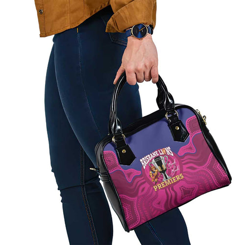 AFL Lions Football Shoulder Handbag Brisbane Premiers Back To Back Proud - Aussie Hoodie