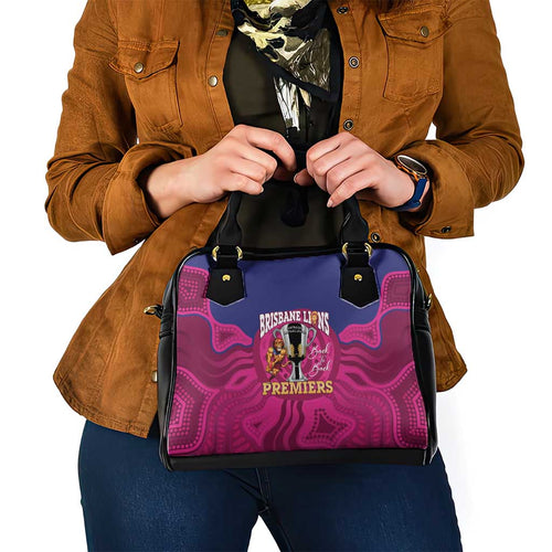 AFL Lions Football Shoulder Handbag Brisbane Premiers Back To Back Proud - Aussie Hoodie