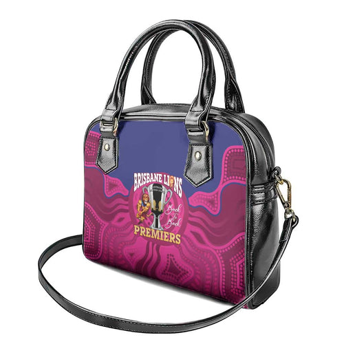 AFL Lions Football Shoulder Handbag Brisbane Premiers Back To Back Proud - Aussie Hoodie