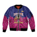 AFL Lions Football Custom Sleeve Zip Bomber Jacket Brisbane Premiers Back To Back Proud - Aussie Hoodie