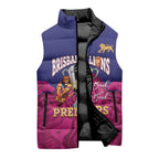 AFL Lions Football Custom Sleeveless Puffer Jacket Brisbane Premiers Back To Back Proud - Aussie Hoodie