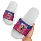 AFL Lions Football Slide Sandals Brisbane Premiers Back To Back Proud - Aussie Hoodie